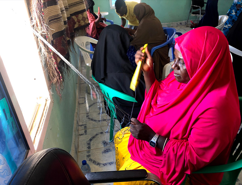 women net making workshop Somalia 