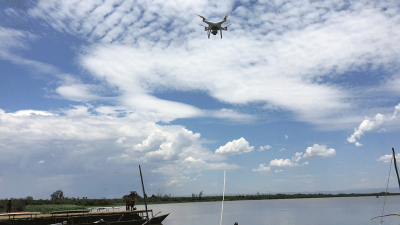 drone landing gif