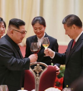 DPRK leader Kim Jong Un meets with Chinese leader Xi Jinping