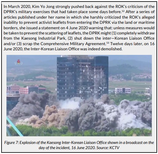 Explosion of the Kaesong Inter-Korean Liaison Office