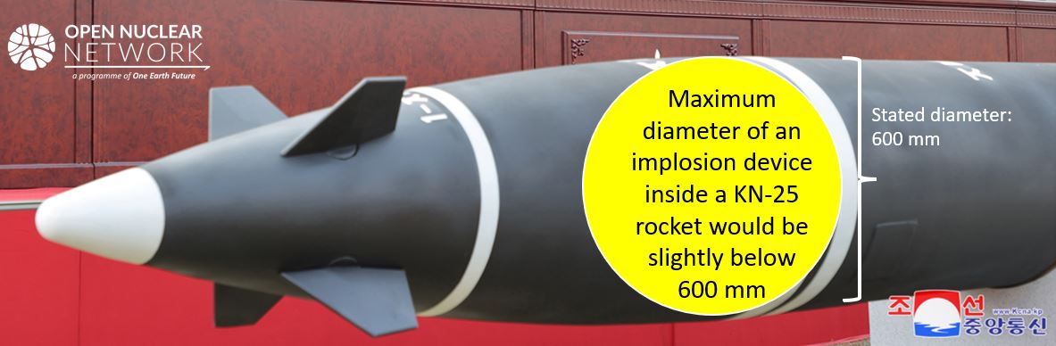 Figure 3-implosion device inside KN-25 rocket