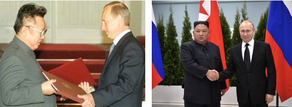 Kim Jong Il and Putin-Kim Jong Un and Putin