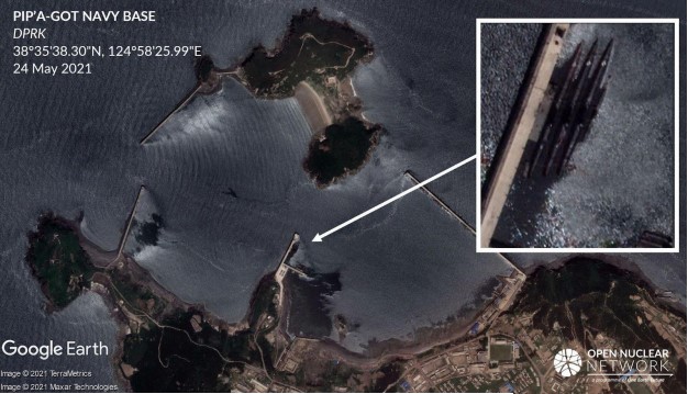 The Pipa-got navy base hosts three Type-033 submarines
