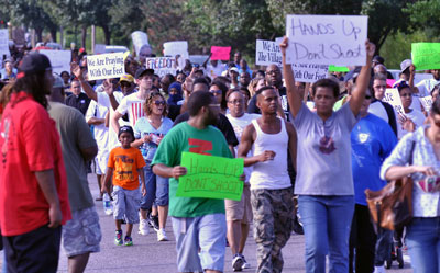 Protest in Ferguson, MO
