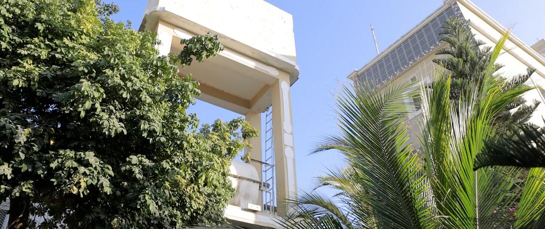 Outside upshot of the Green Paradise Hotel in Mogadishu