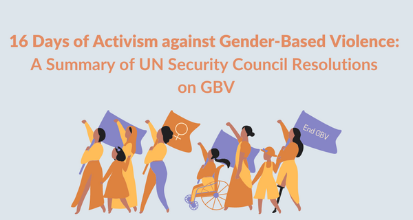 16 Days of Activism Against GBV