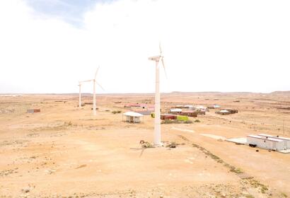 Windmills at National Energy Corporation of Somalia