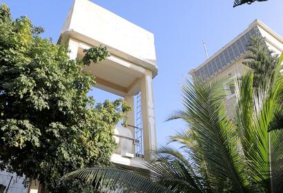 Outside upshot of the Green Paradise Hotel in Mogadishu