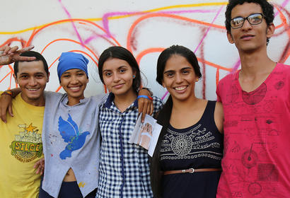 living in peace together. Youth advocates in Colombia