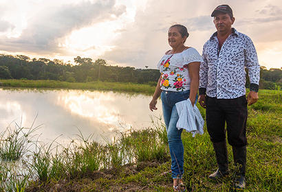 fish farming in rural Colombia
