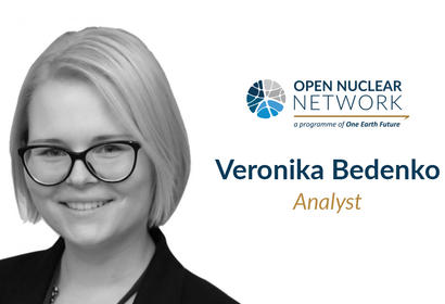 Nuclear Analyst Veronika Bedenko